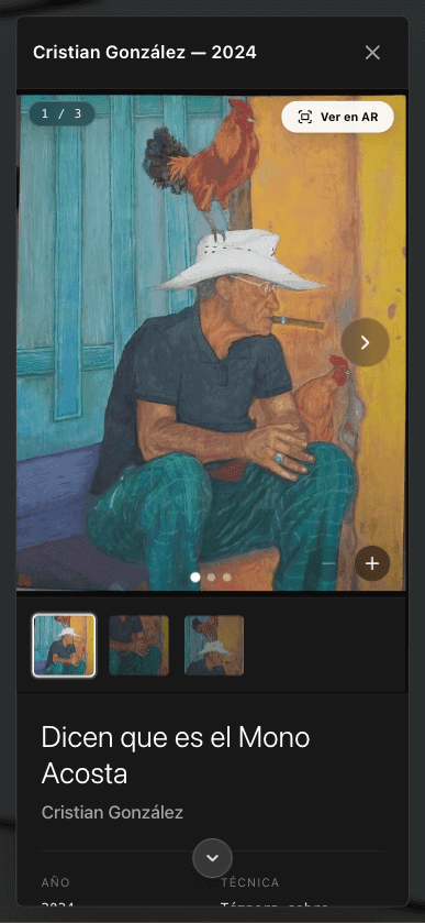 Obra de arte en móvil